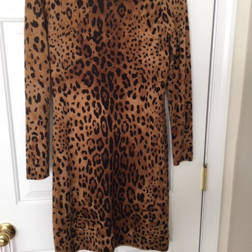 Vittadini animal print sweater dress
